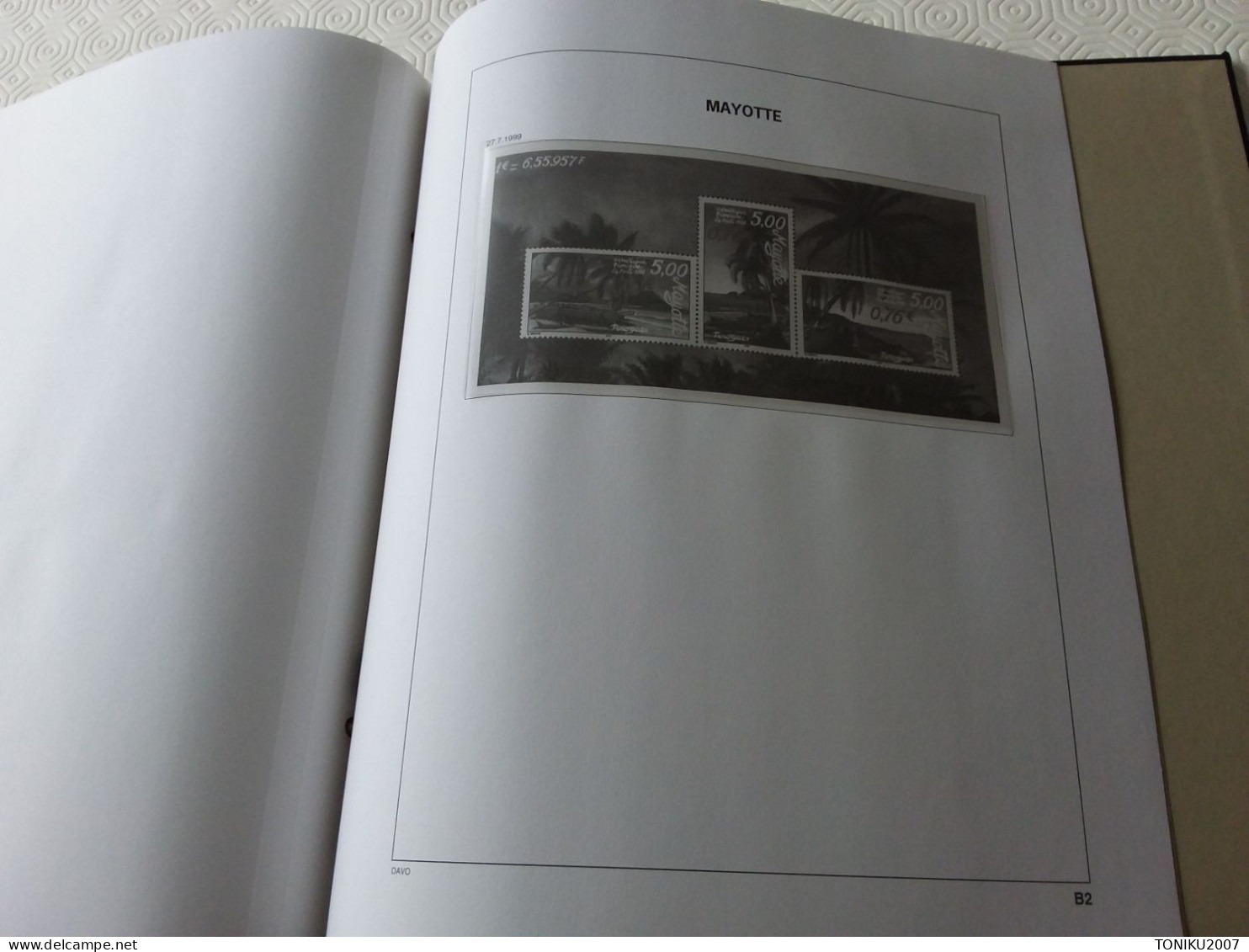 MAYOTTE  ALBUM DAVO OCCASION PARFAIT ETAT TOM I PAGE 1-1997- A PAGE 7-1997+A1 POSTE AERIENNE+B1-B1 -B2 BLOC - Altri & Non Classificati