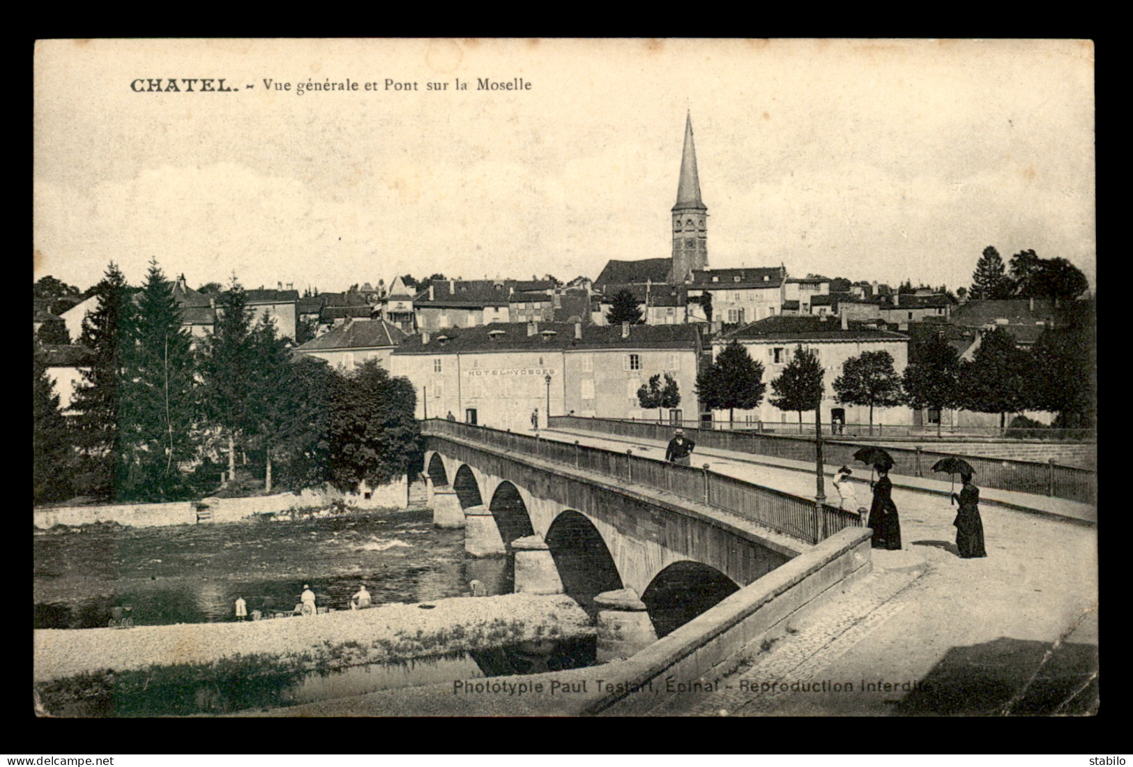 88 - CHATEL-SUR-MOSELLE - VUE GENERALE ET PONT SUR LA MOSELLE - Chatel Sur Moselle