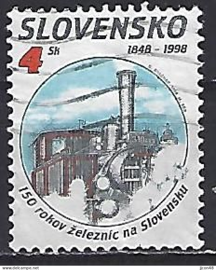 Slovakia 1998  150th Ann.of Slovakian Railway (o) Mi.314 - Gebruikt