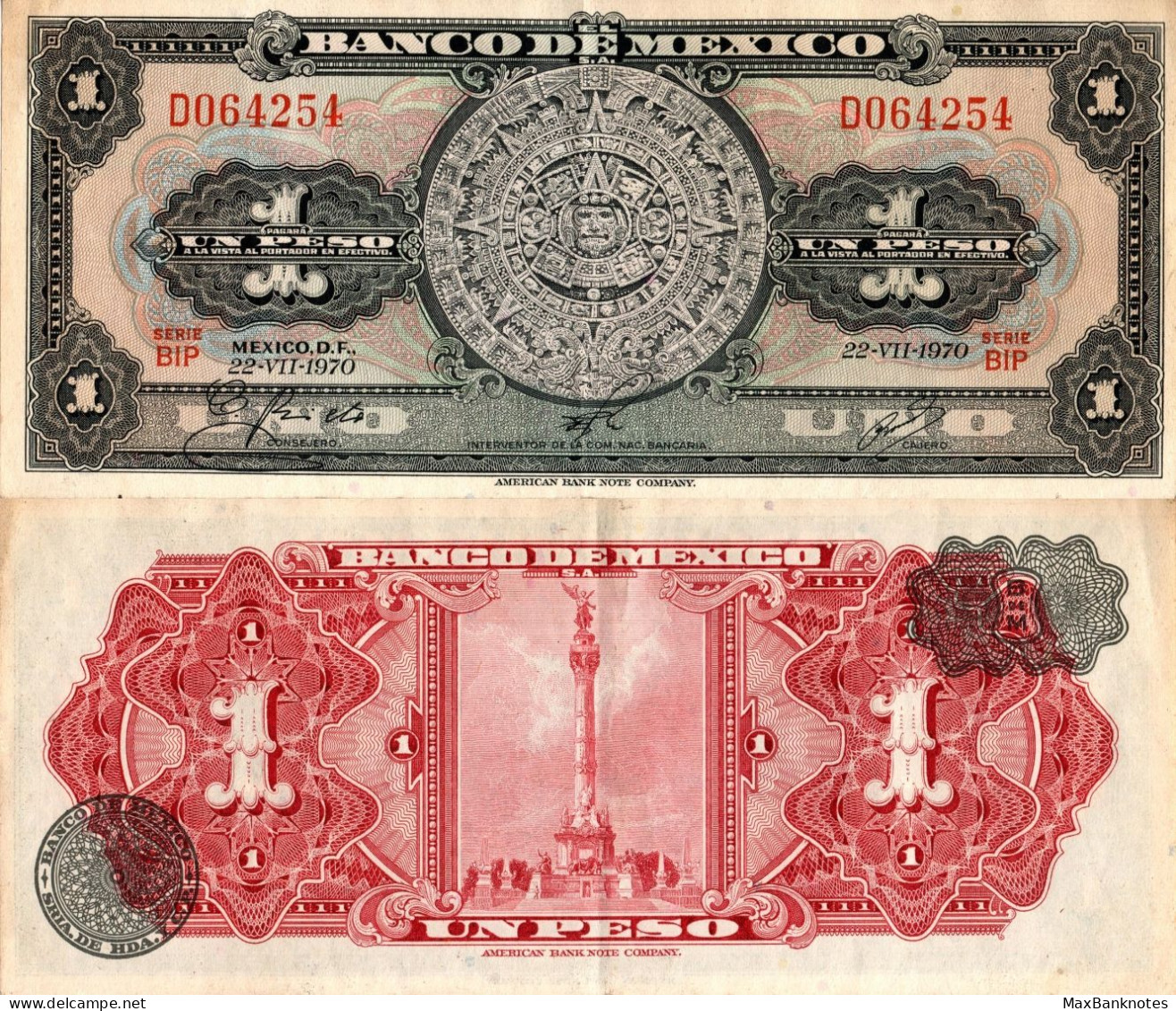 Mexico / 1 Peso / 1970 / P-59(l) / AUNC - Mexique