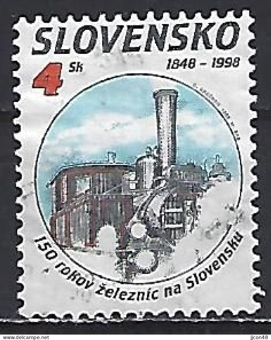 Slovakia 1998  150th Ann.of Slovakian Railway (o) Mi.314 - Usati