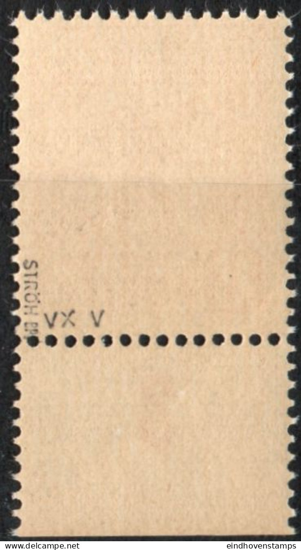 Germany 1945 Stadt Berlin 8 Pf Plateflaw Mi V MNH Certified Jasch BPP "B" White Spot In Right Arm, Break In Left Frame - Berlin & Brandebourg