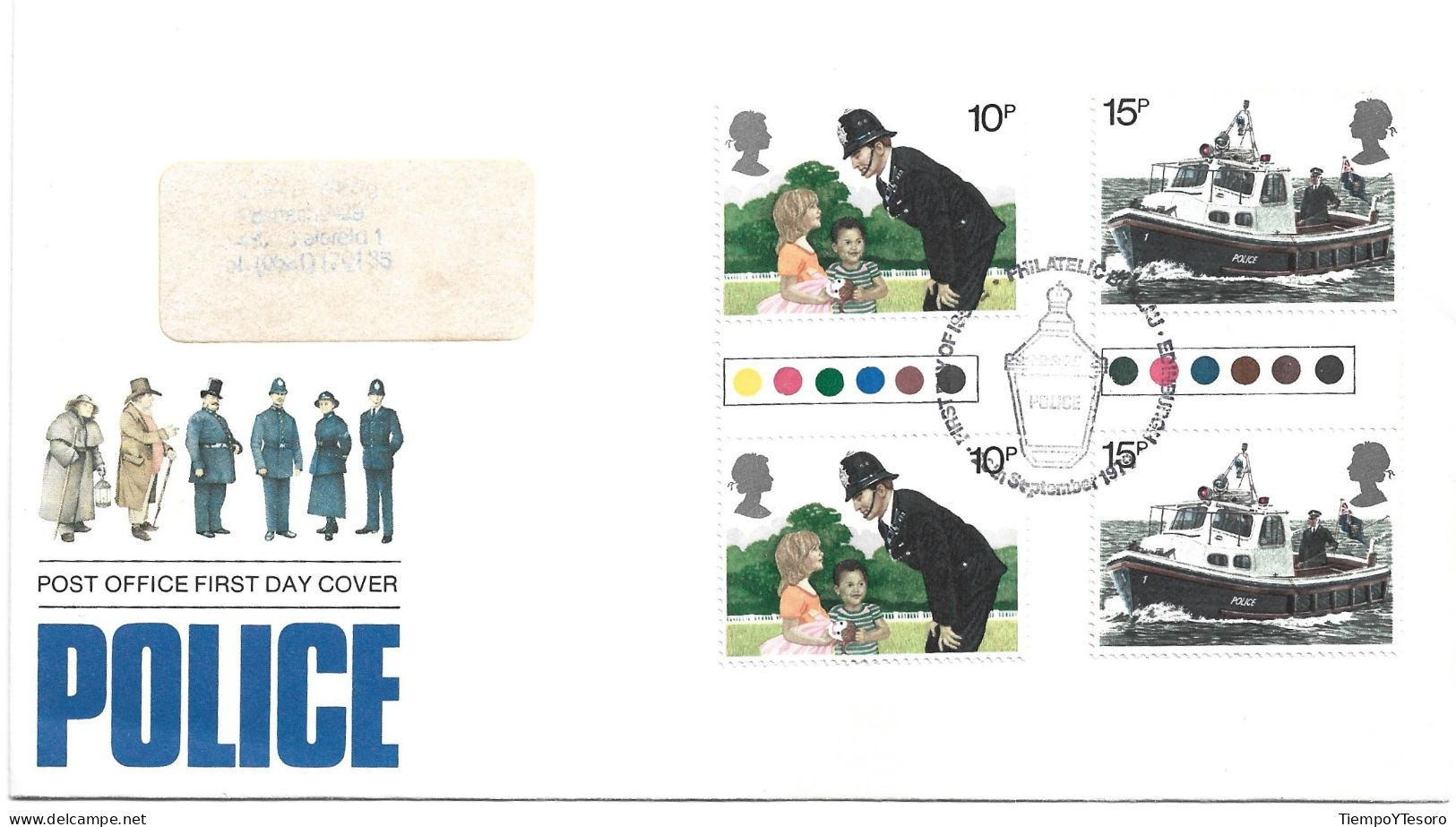 First Day Cover - England, Police, 1979, N°848 - 1971-1980 Decimale  Uitgaven