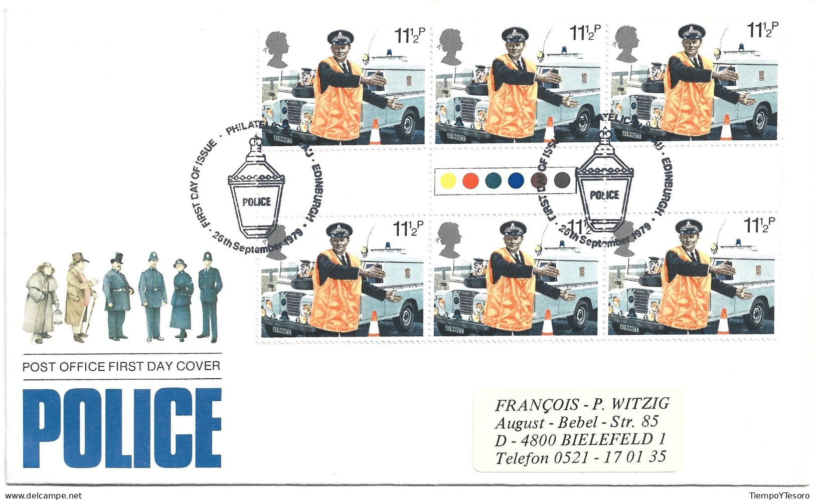 First Day Cover - England, Police, 1979, N°850 - 1971-1980 Em. Décimales