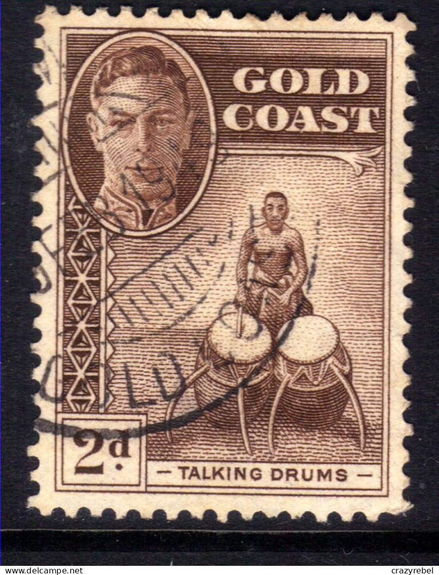 Gold Coast 1948  KGV1 2d Purple Brown Used SG 138 ( L1220 ) - Goudkust (...-1957)