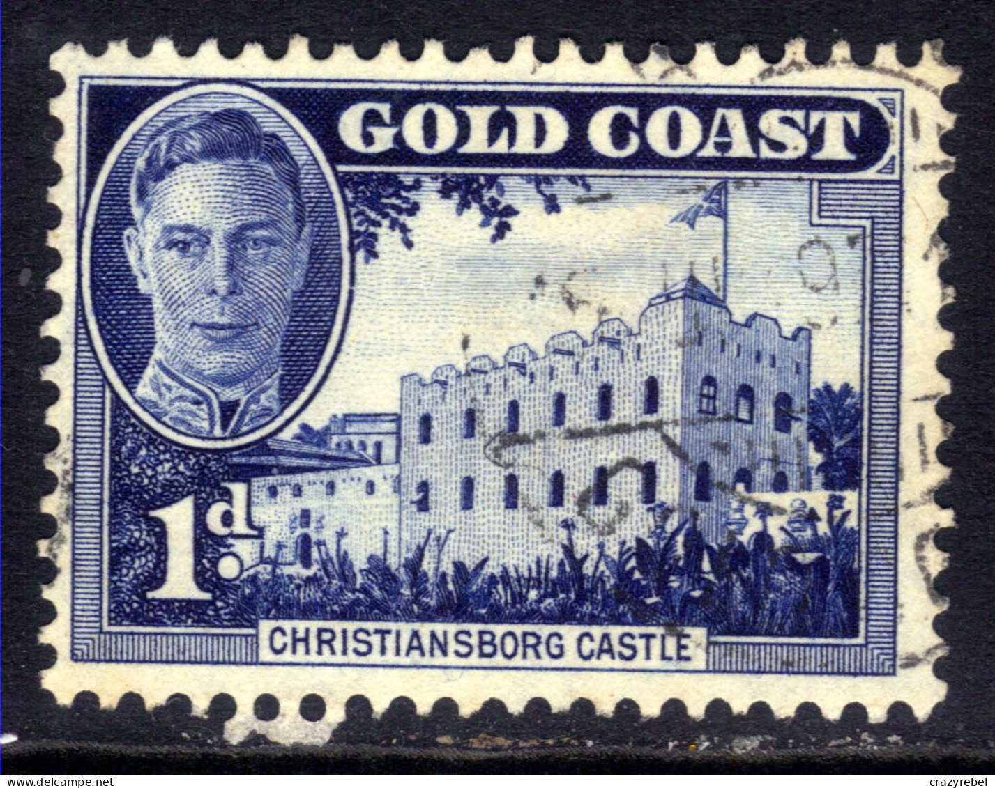 Gold Coast 1948 KGV1  1d Blue Used SG 136 ( A799 ) - Gold Coast (...-1957)