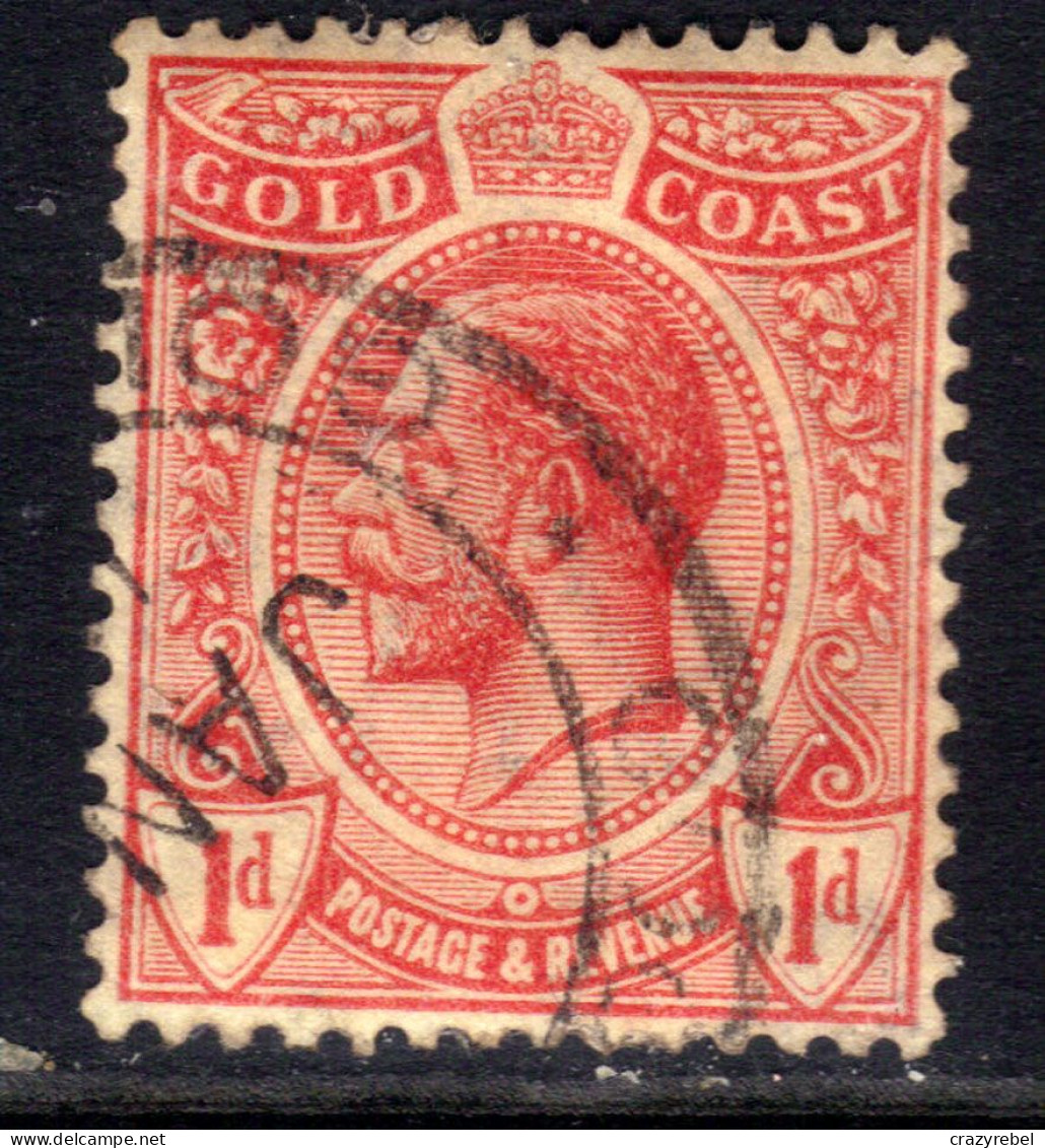 Gold Coast 1913 KGV 1d Red Used SG 72 ( K1072 ) - Côte D'Or (...-1957)