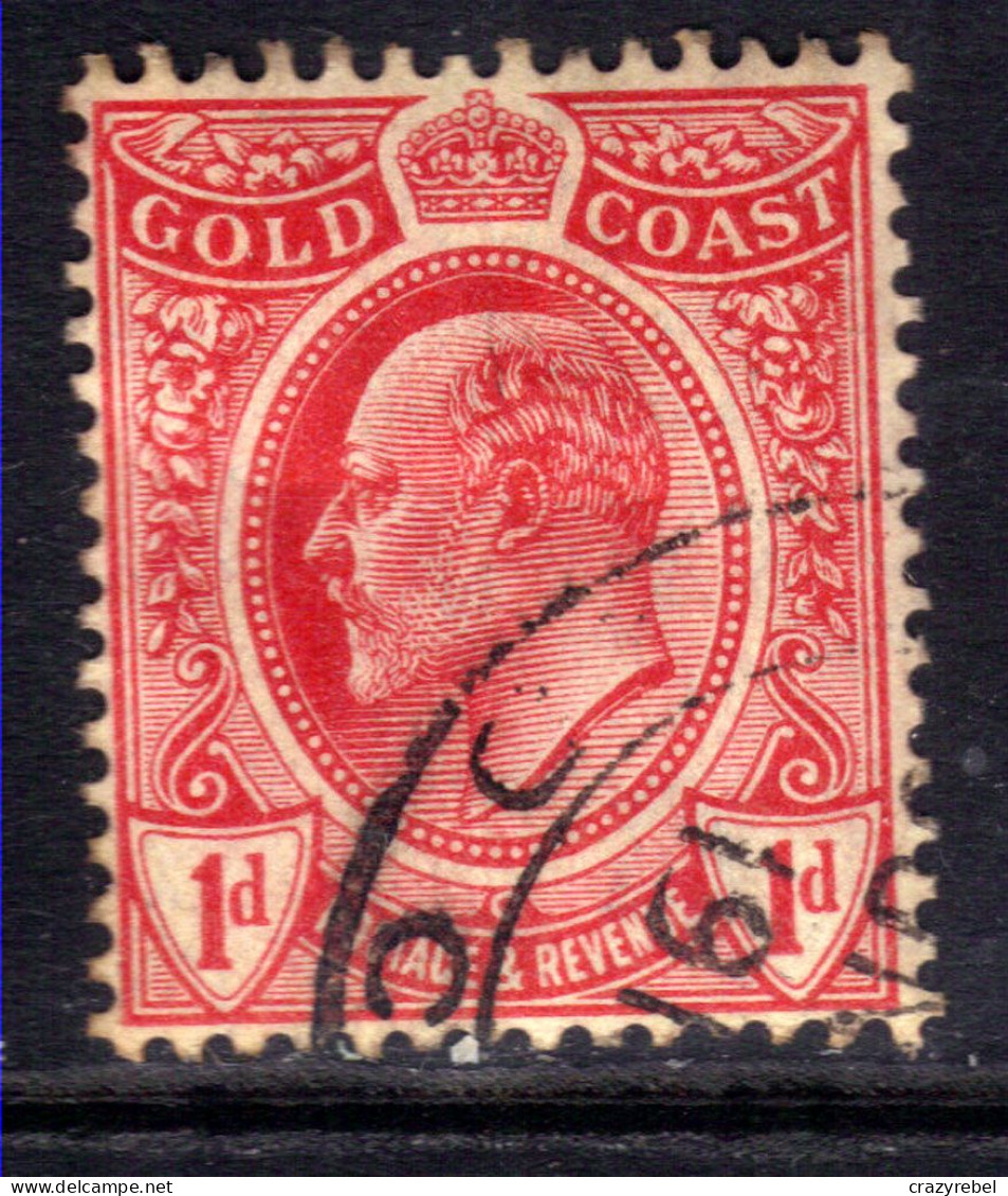 Gold Coast 1908 KEV11 1d Red Used SG 70 ( M1462 ) - Côte D'Or (...-1957)