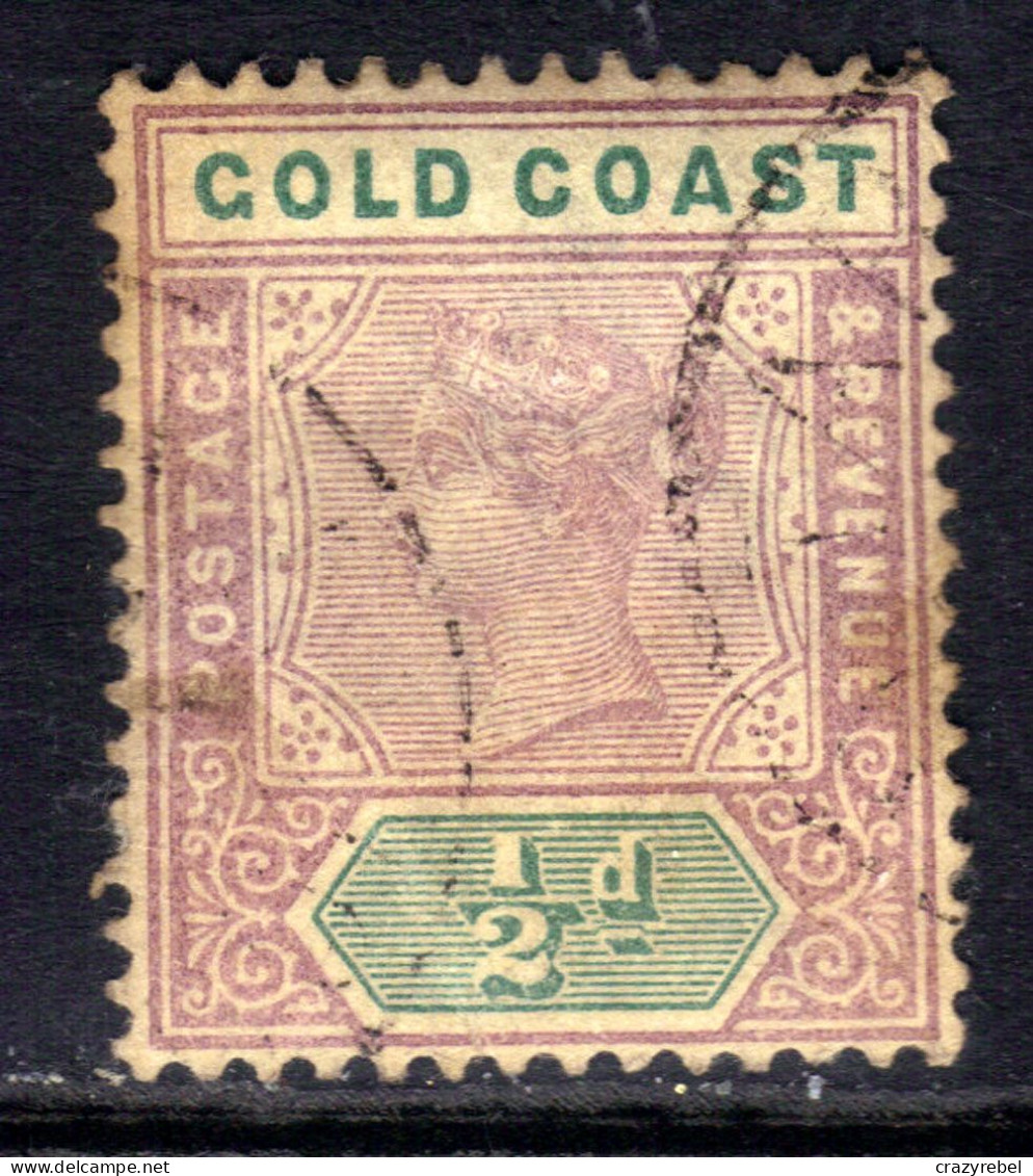 Gold Coast 1898 QV 1/2d Mauve & Green Used SG 26 ( M1344 ) - Côte D'Or (...-1957)