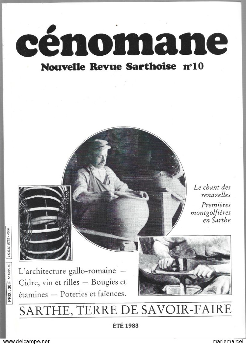 D72. CENOMANE N° 10 & 14-15.  SPORTS EN SARTHE - DANSEZ SARTHOIS  ETC... 1983-1984. 3 MAGAZINES - Pays De Loire