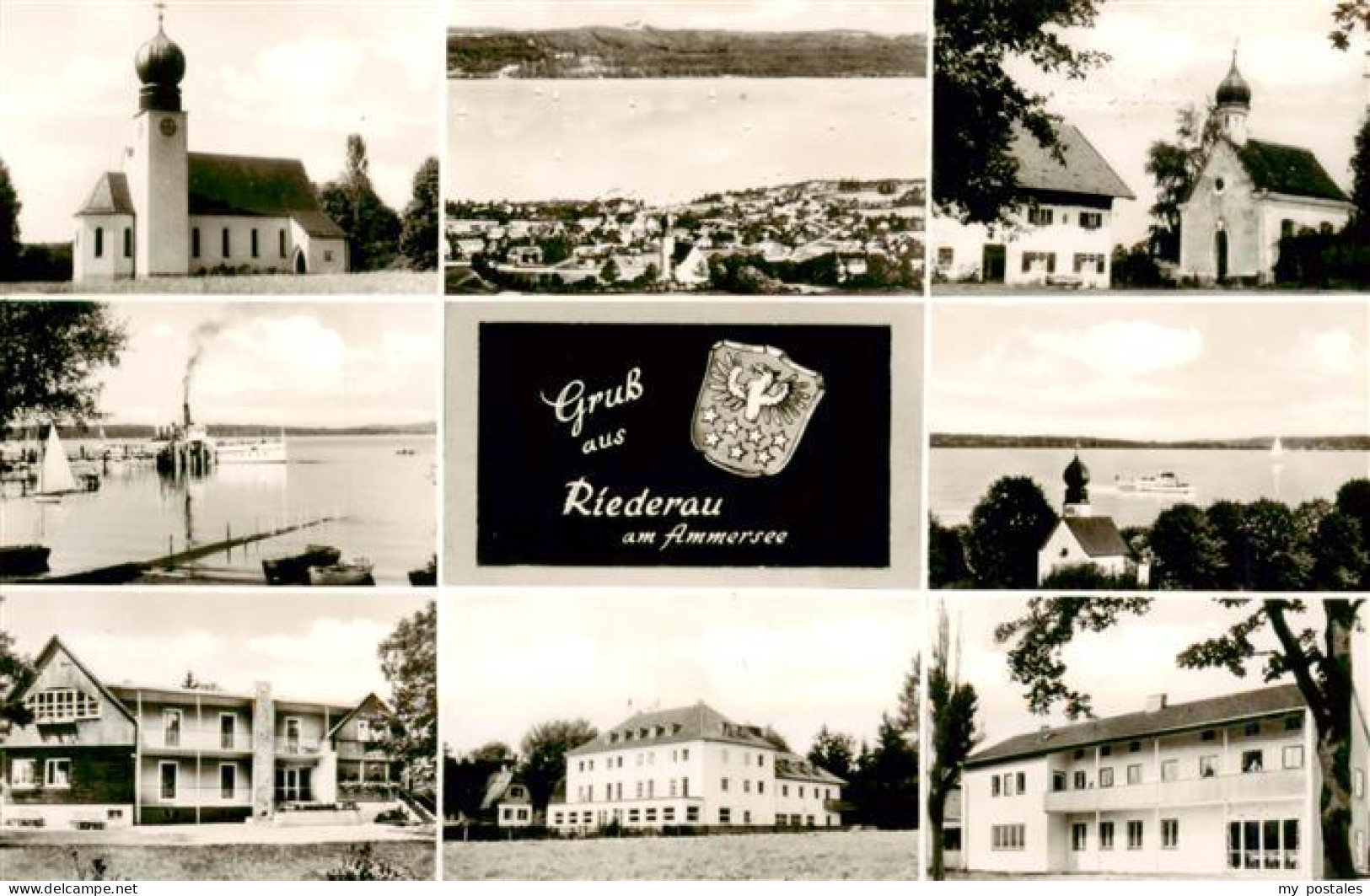 73916770 Riederau Ammersee Kirchen Panorama Seepartie Weggenossenheim Freizeiten - Diessen