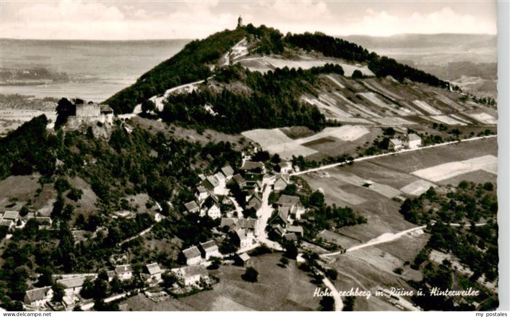 73916708 Hohenrechberg Schwaebisch Gmuend Fliegeraufnahme Mit Ruine Und Hinterwe - Schwaebisch Gmünd