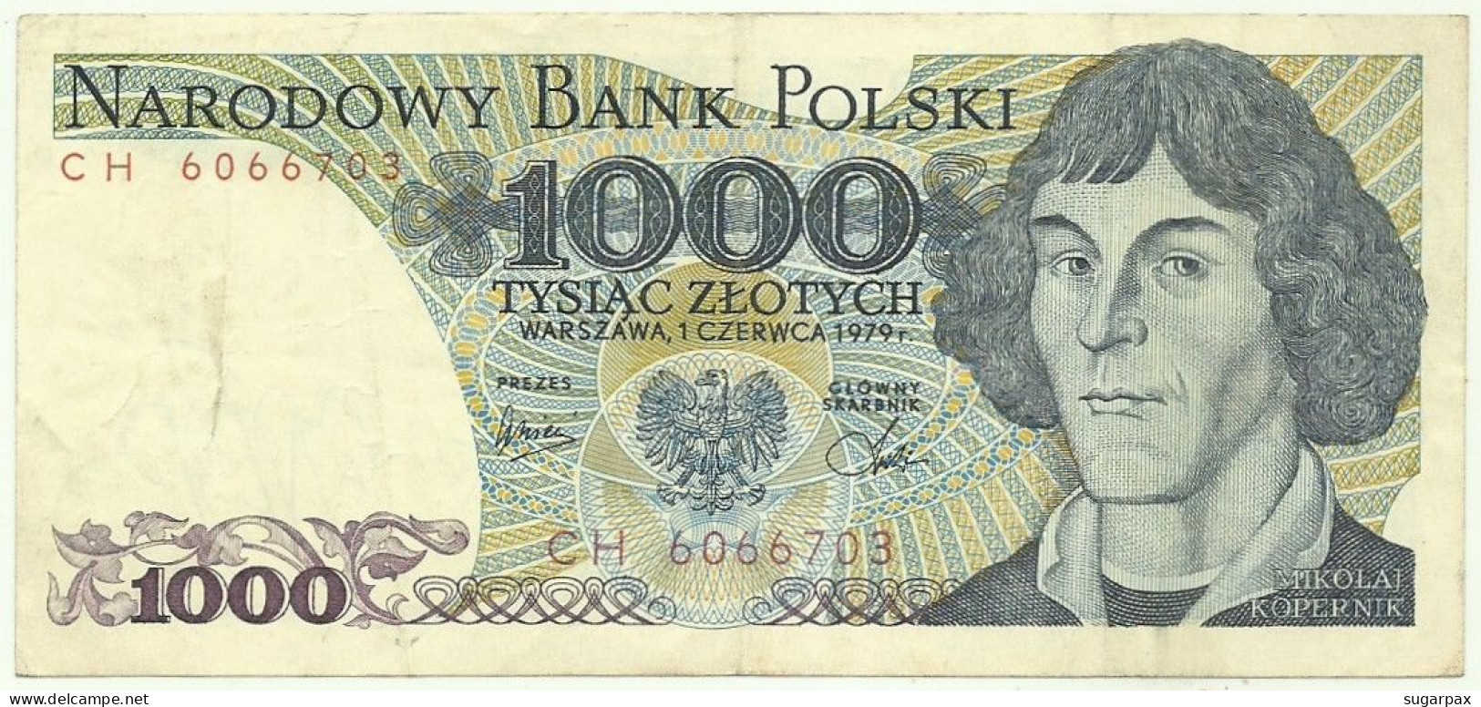 POLAND - 1000 Zlotych - 1979 - Pick 146.b - Série CH - Narodowy Bank Polski - 1.000 - Polen