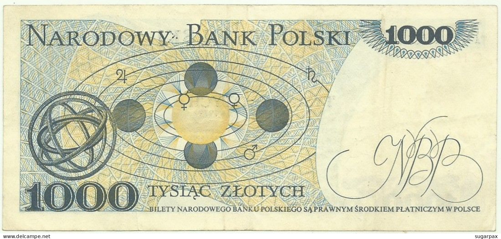 POLAND - 1000 Zlotych - 1979 - Pick 146.b - Série CH - Narodowy Bank Polski - 1.000 - Polonia