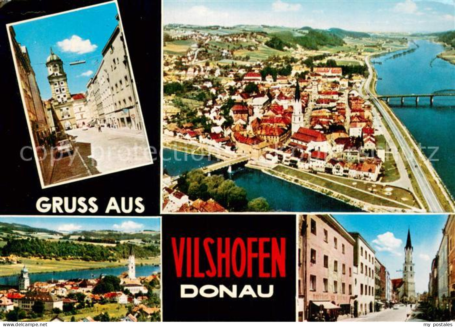 73735778 Vilshofen Donau Innenstadt Stadttor Kirche Luftbild Vilshofen Donau - Vilshofen