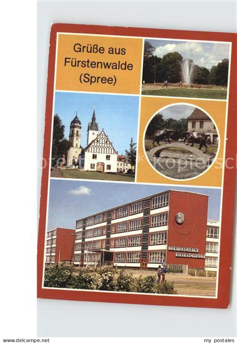 72538615 Fuerstenwalde Spree Rathaus Dom Figuren An Der Thaelmannstr Juri Gagari - Fürstenwalde