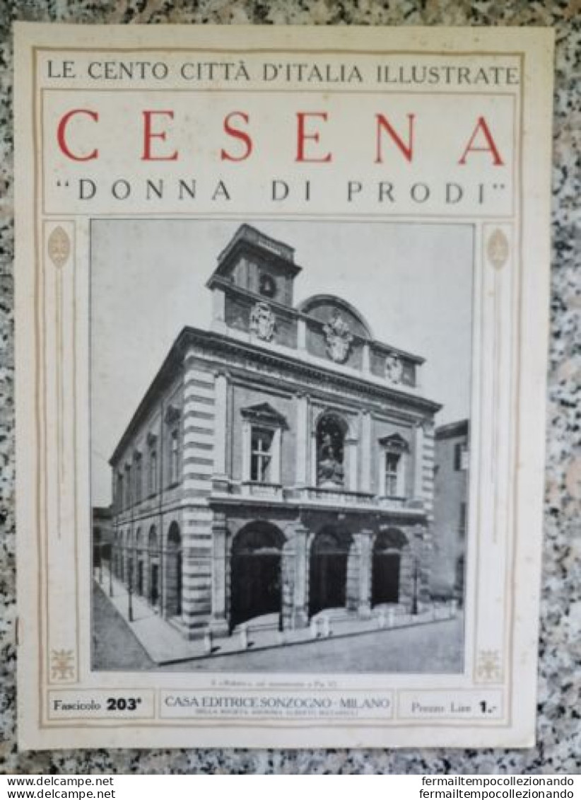Bi Le Cento Citta' D'italia Illustrate Cesena Donna Di Prodi - Zeitschriften & Kataloge