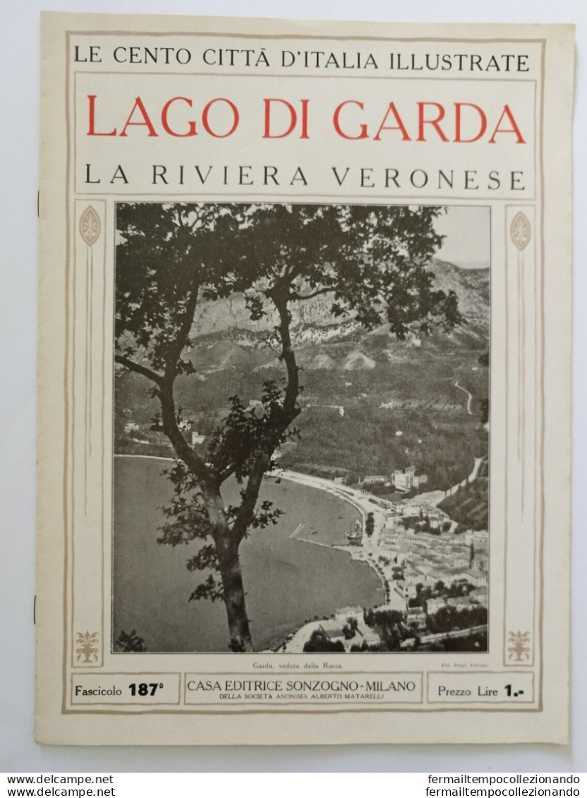 Bi Le Cento Citta' D'italia Illustrate Lago Di Garda La Riviera Veronese Verona - Revistas & Catálogos