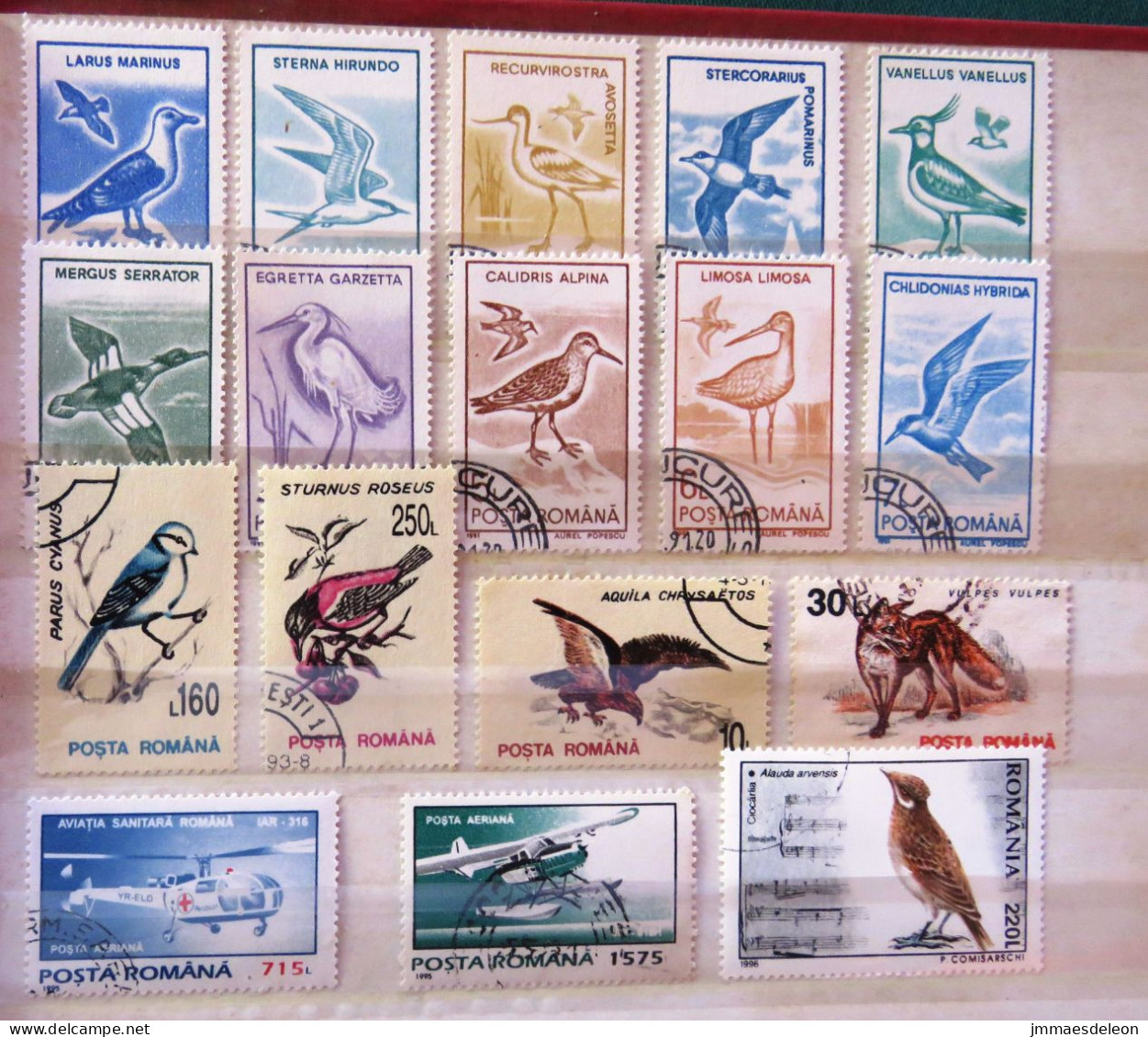 Rumania 1991 - 1996 Plane Red Cross Helicopter Birds - Used Stamps