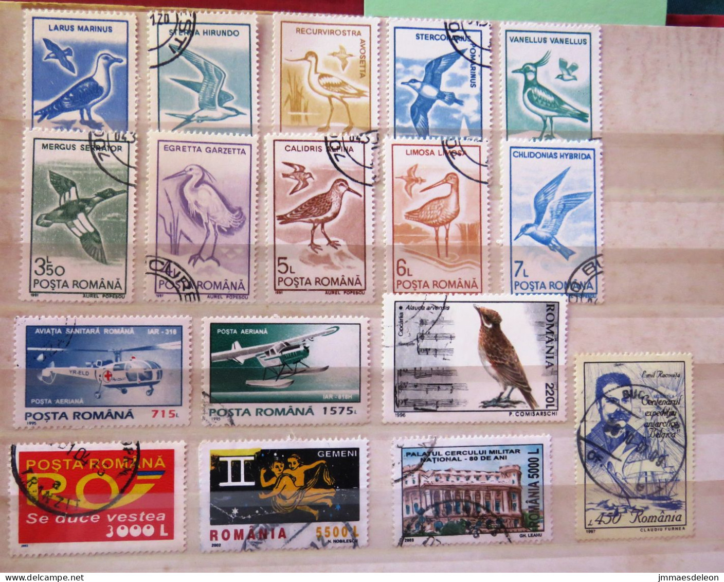 Rumania 1991 - 2003 Plane Red Cross Helicopter Birds Gemini Antarctic - Used Stamps