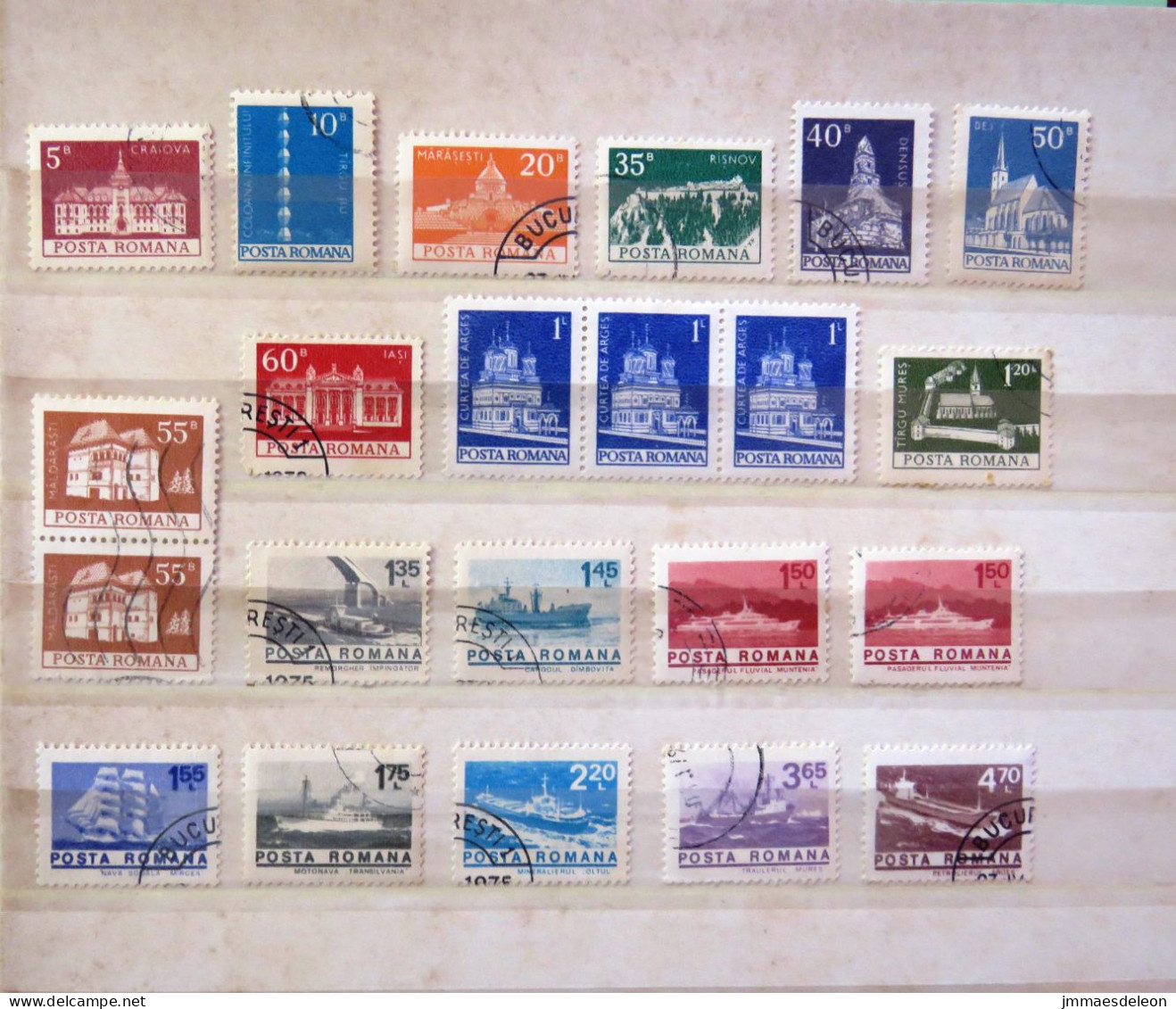 Rumania 1973 Churches Bridge Ships - Used Stamps