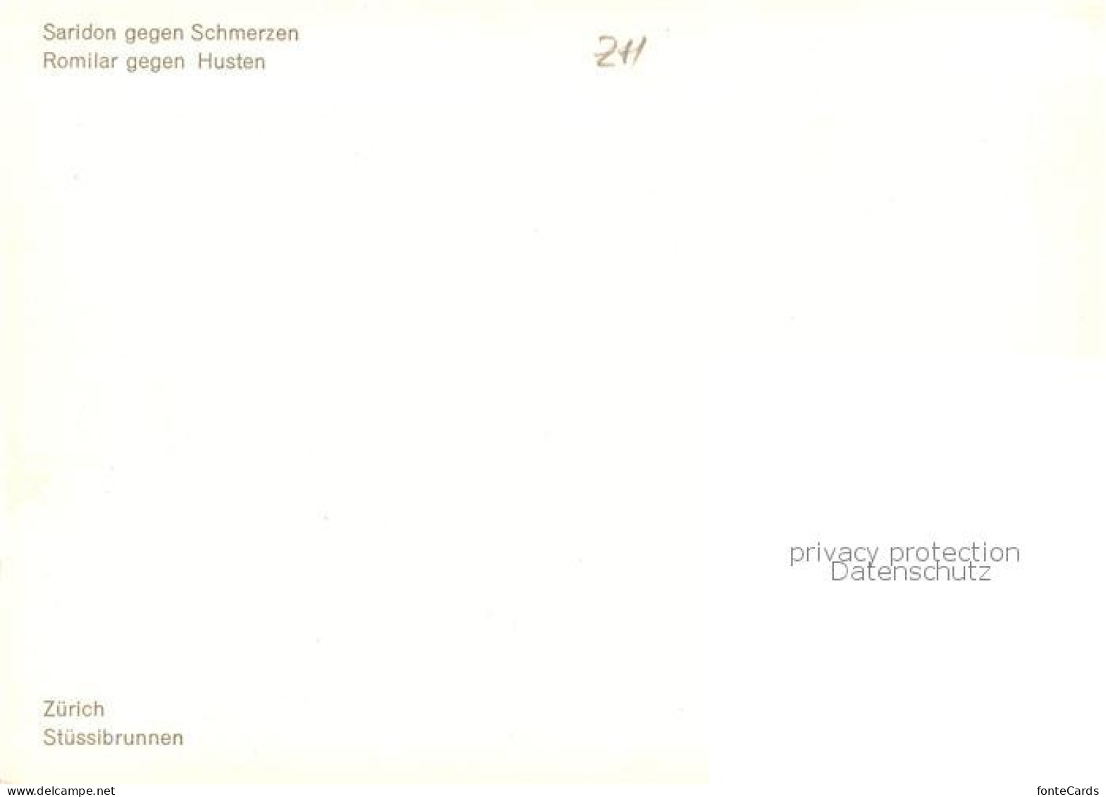 13842109 Zuerich ZH Stuessibrunnen Zuerich ZH - Autres & Non Classés