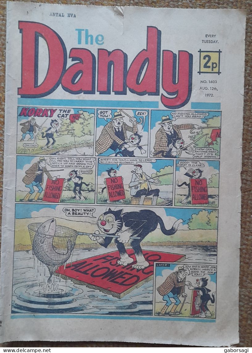 COMICS!!!  Dandy  Aug.12th, 1972 - Per Bambini