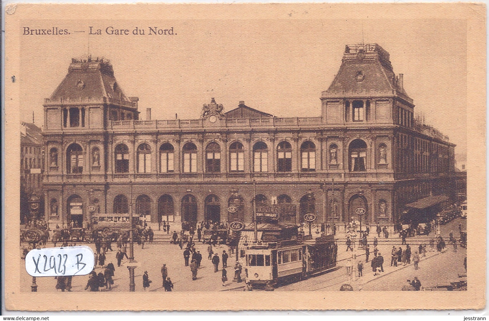 BRUXELLES- LA GARE DU NORD- TRAMWAY - Cercanías, Ferrocarril