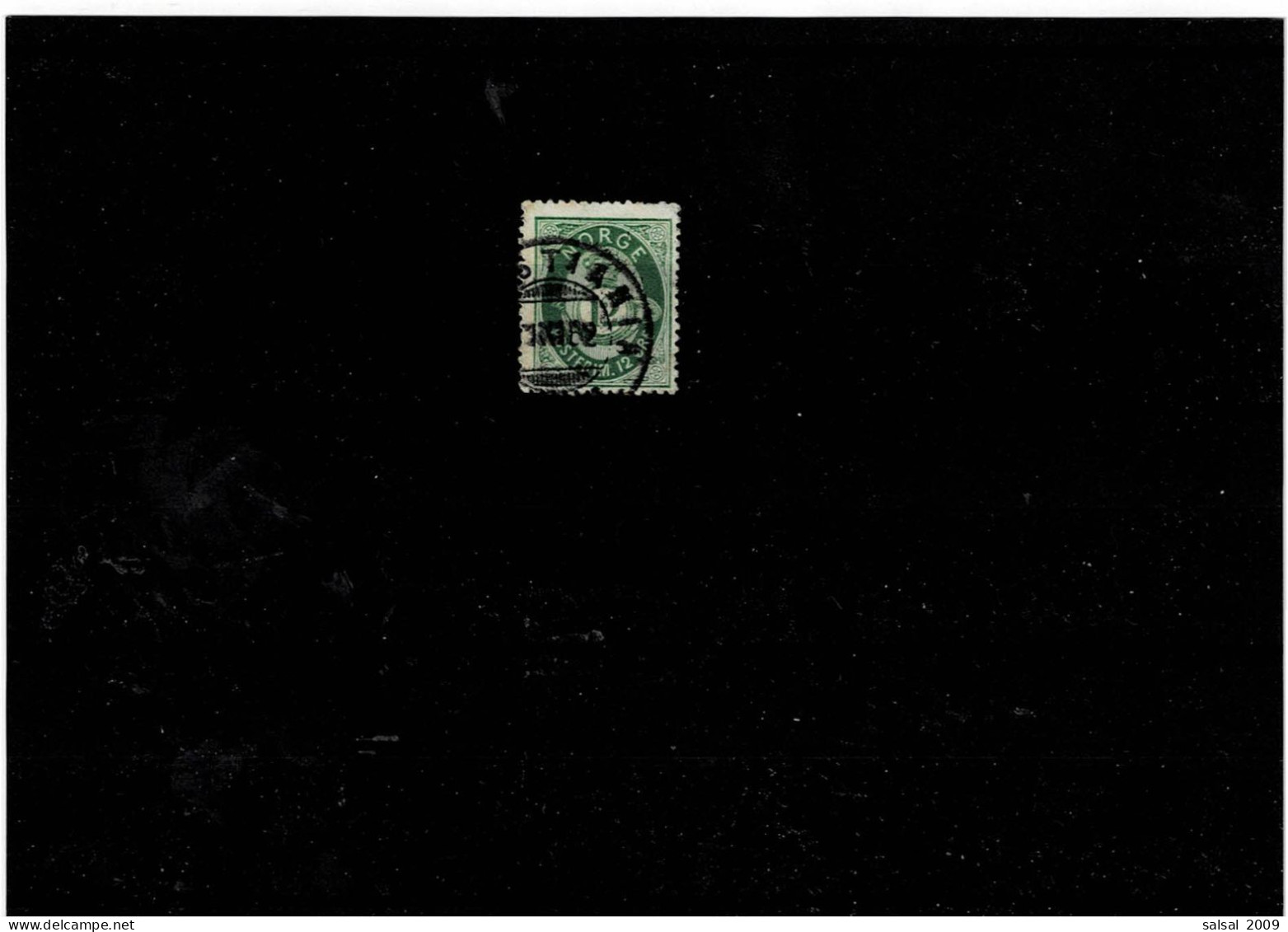 NORVEGIA ,"Corno Di Posta ",12 Or. Usato ,qualita Ottima - Used Stamps