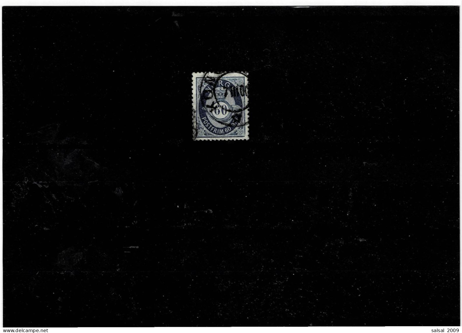 NORVEGIA ,"Corno Di Posta ",60 Or. Usato ,qualita Ottima - Used Stamps