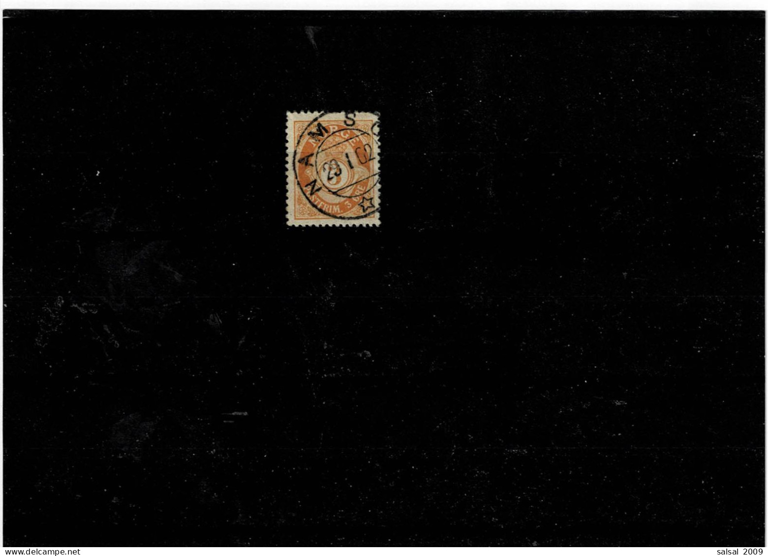 NORVEGIA ,"Corno Di Posta ",3 Or. Usato ,qualita Ottima - Used Stamps
