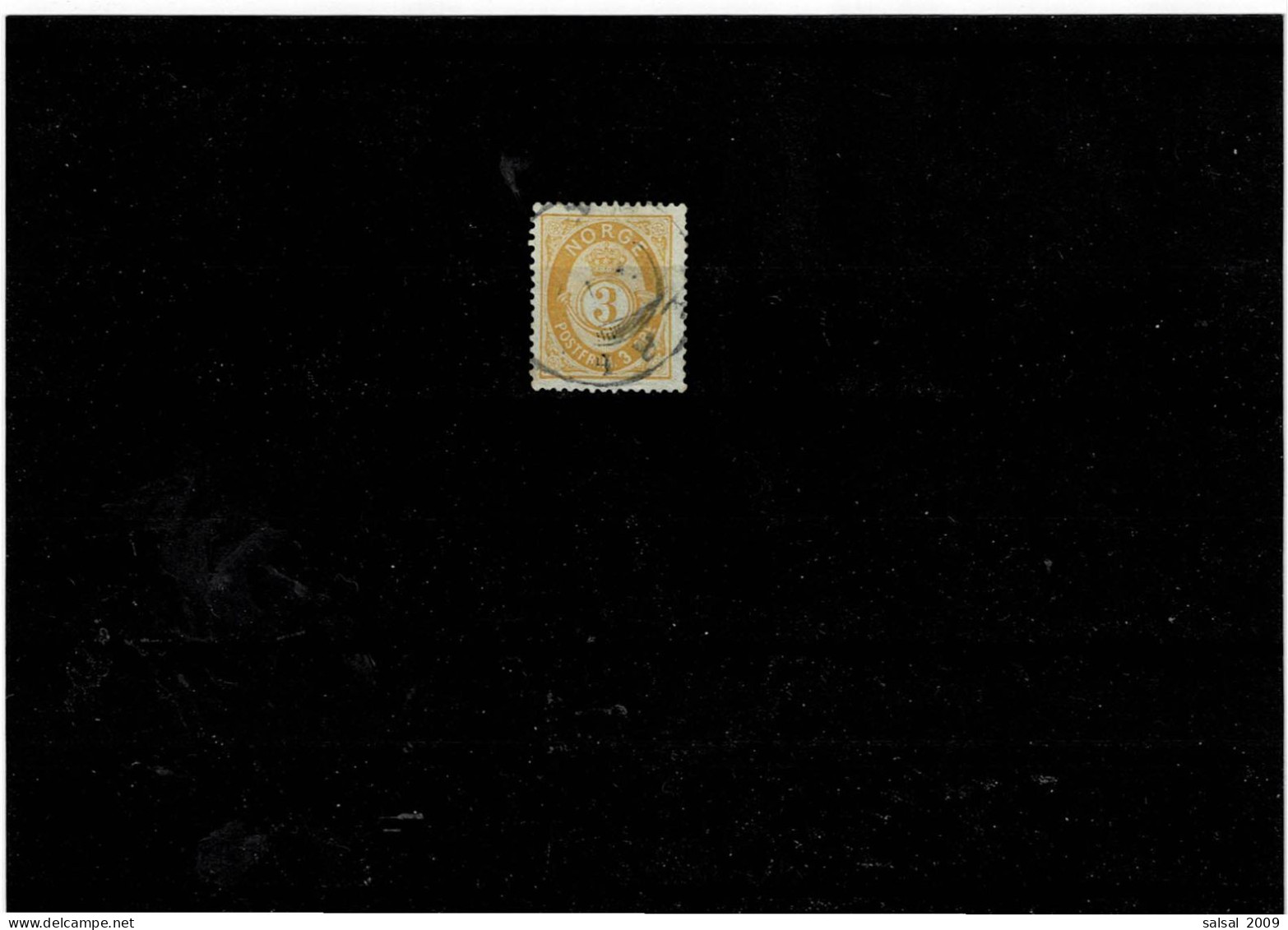 NORVEGIA ,"Corno Di Posta ",3 Or. Usato ,qualita Ottima - Used Stamps