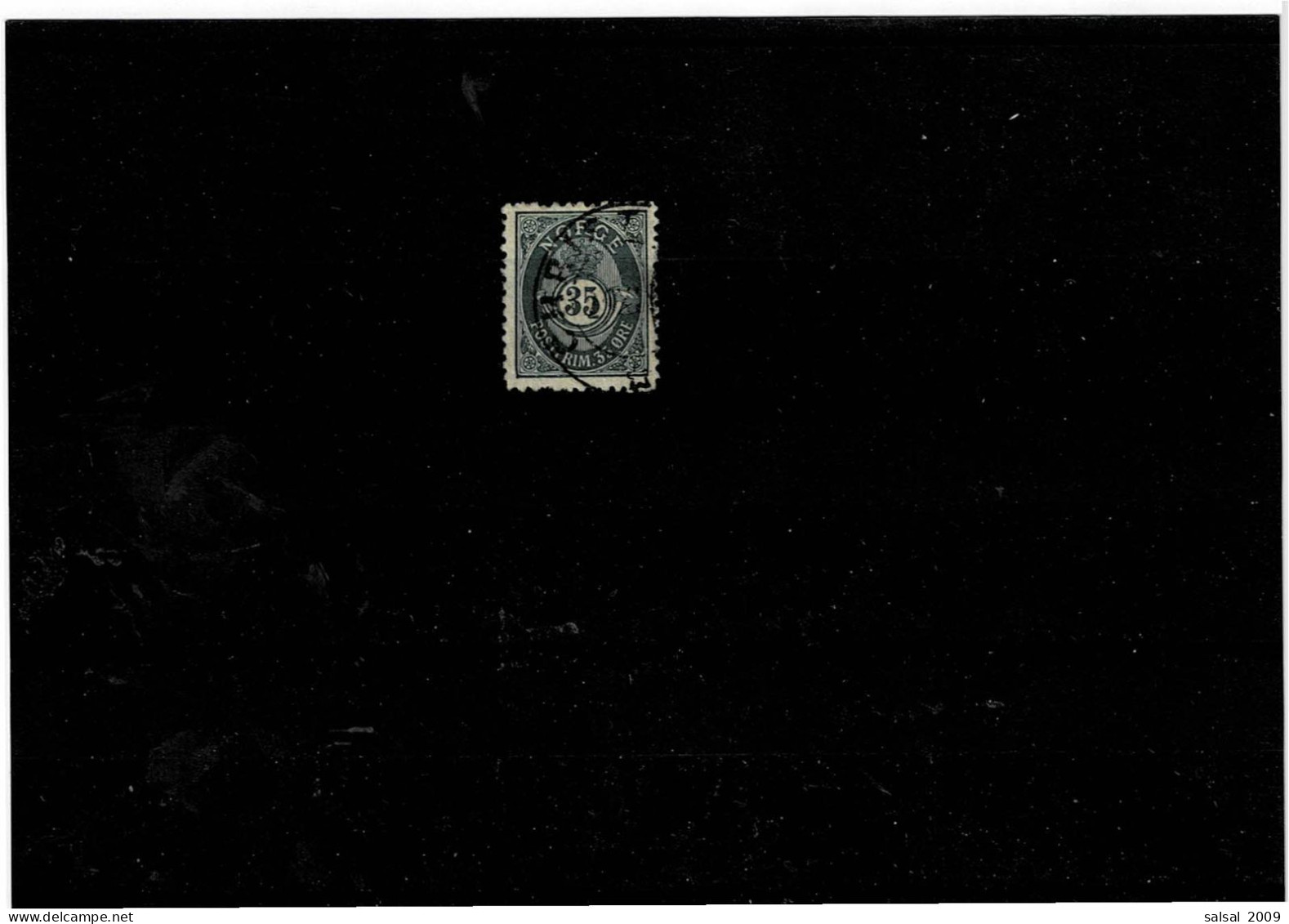 NORVEGIA ,"Corno Di Posta "35 Or. Usato ,qualita Ottima - Used Stamps
