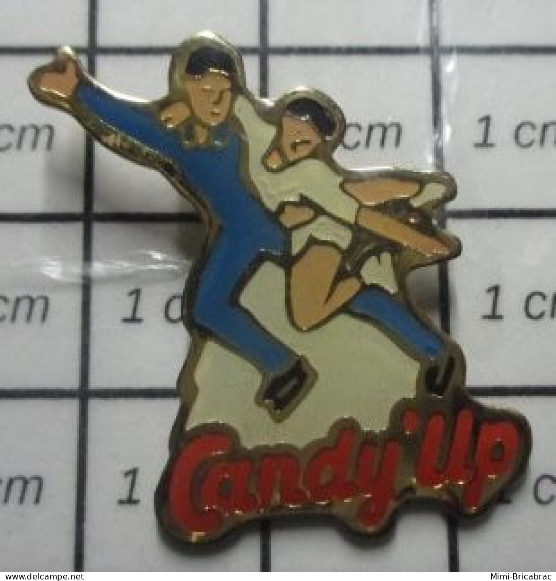 1417 Pin's Pins / Beau Et Rare / THEME SPORTS / PATINAGE ARTISTIQUE YAOURT CANDY'UP JEUX OLYMPIQUES - Pattinaggio Artistico