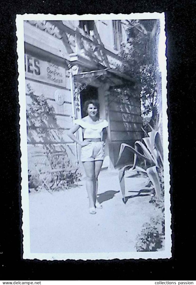 Photographie, 06, Nice, Plage, Pin Up, 1954, 110 X 70 Mm - Pin-ups