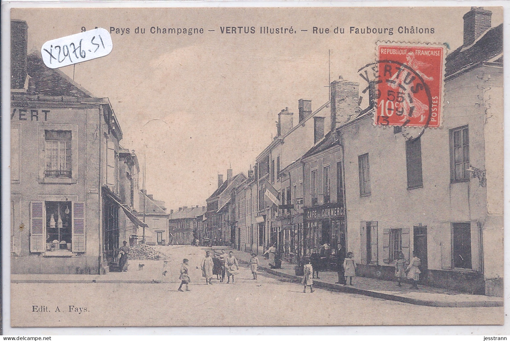 VERTUS- RUE DU FAUBOURG CHALONS - Vertus