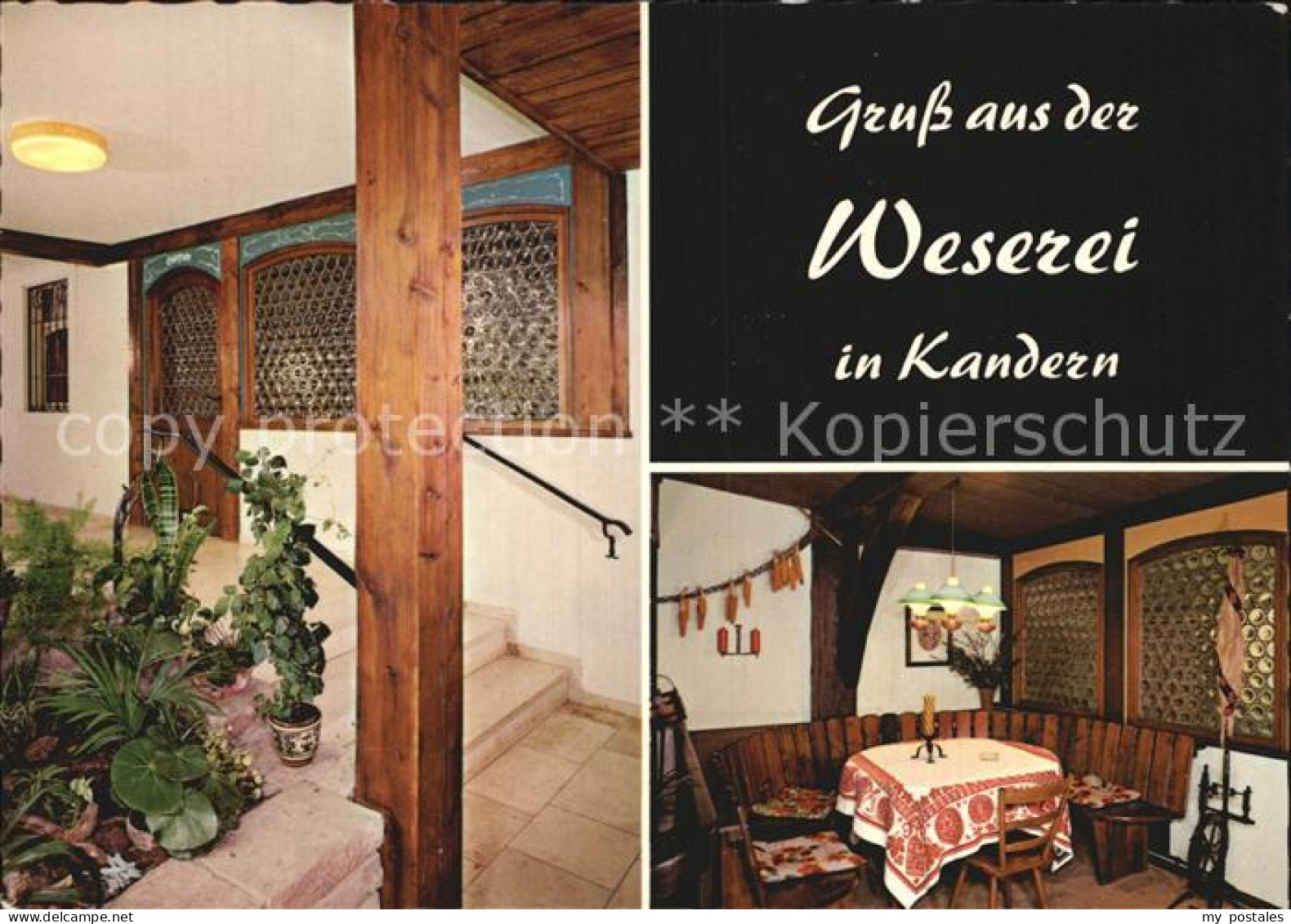 72507924 Kandern Historisches Gasthaus Zur Weserei Gastraum Eingang Kandern - Kandern