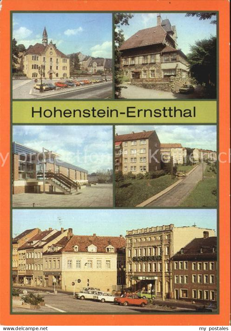 72528522 Hohenstein-Ernstthal Rathaus HO Gaststaette Berggasthaus Schwimmhalle N - Hohenstein-Ernstthal