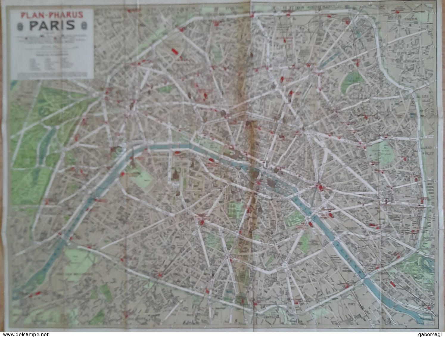 Plan-Pharus: Paris 1912 - Cartes Routières