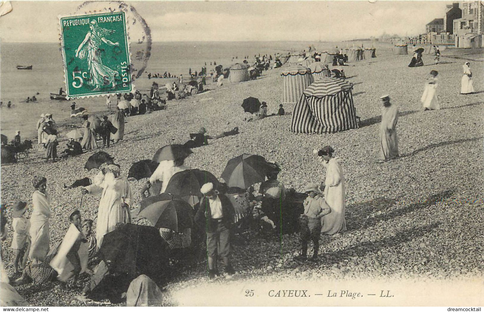 (SERGE) 80 CAYEUX. La Plage Bien Animée 1910 - Cormeilles En Parisis