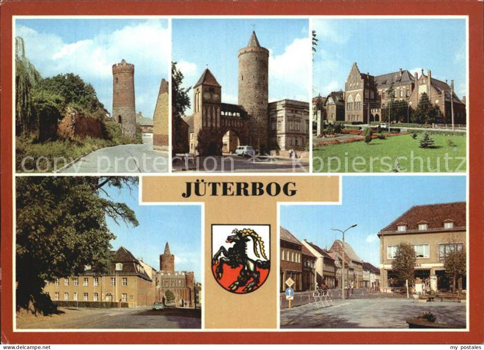 72519180 Jueterbog Stadtmauer Zinnaer Tor Friedrich Schiller Oberschule Dammtor  - Jüterbog