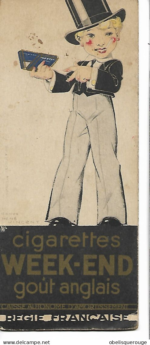 MARQUE PAGES CIGARETTES BALTO  ET WEEK ENDS COW BOY - Autres & Non Classés