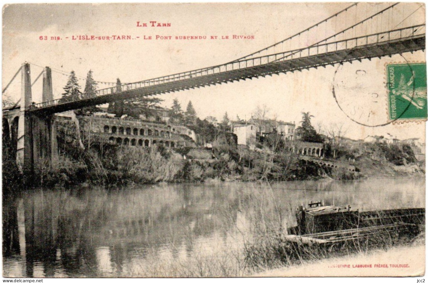 81 - L'Isle Sur Tarn -Le Pont Suspendu - Lisle Sur Tarn