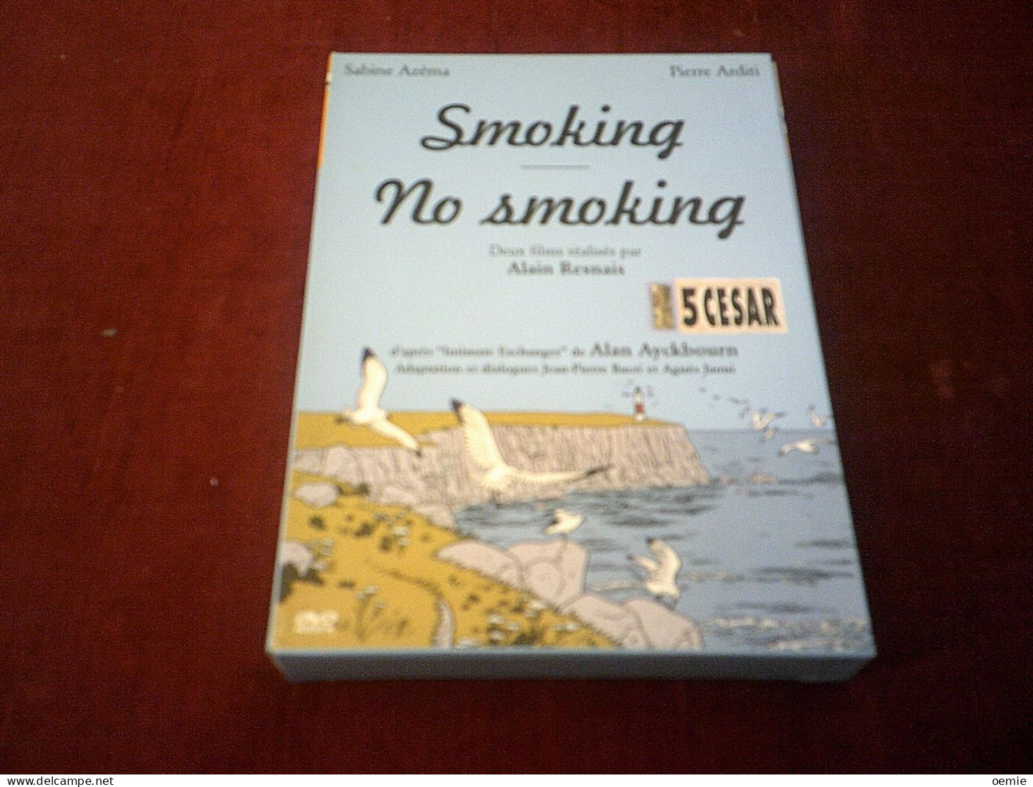 SMOKING  NO SMOKING  DEUX FILM REALISES PAR ALAIN RESNAIS  AVEC SABINE AZEMA ET PIERRE ARDITI  5 CESAR - Colecciones & Series
