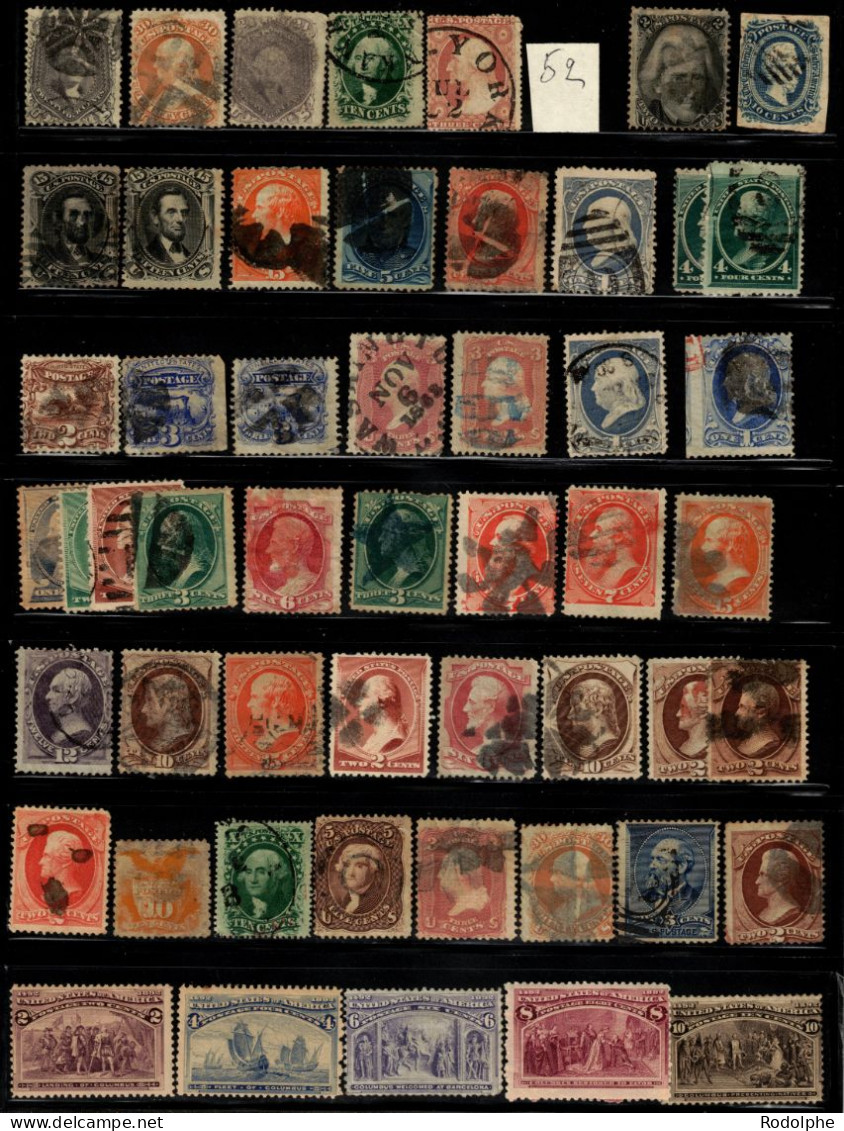 +2.200 Timbres Sélectionnés Du Monde Entier, Avec Grande Partie USA, (prix Baissé) - Collections (sans Albums)