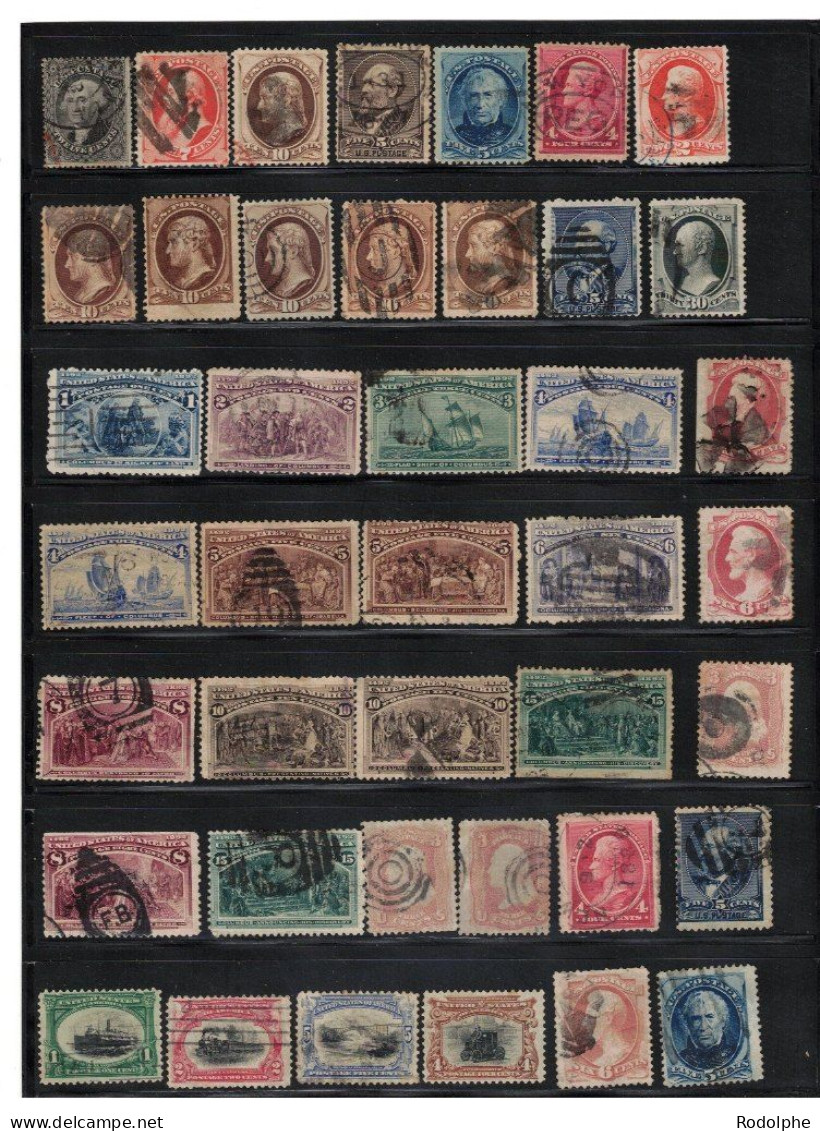 +2.200 Timbres Sélectionnés Du Monde Entier, Avec Grande Partie USA, (prix Baissé) - Collections (sans Albums)