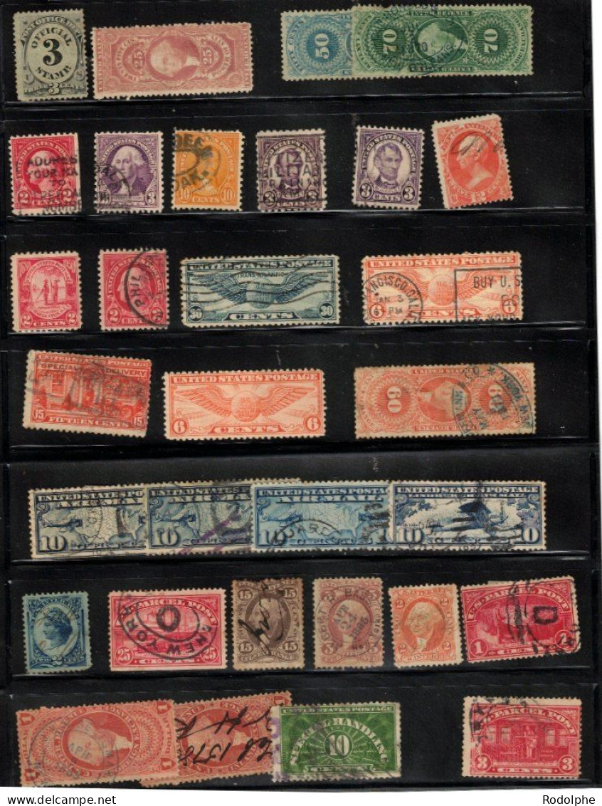 +2.200 Timbres Sélectionnés Du Monde Entier, Avec Grande Partie USA, (prix Baissé) - Collections (sans Albums)