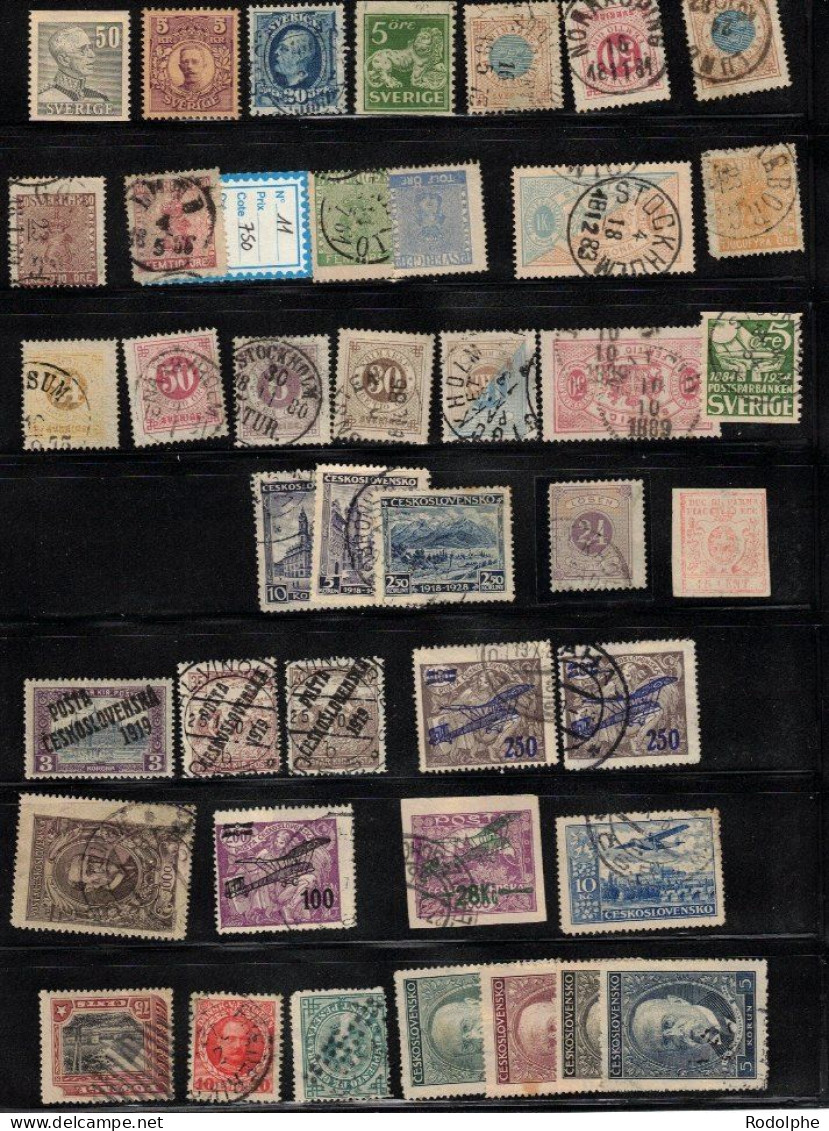 +2.200 timbres sélectionnés du monde entier, avec grande partie USA, (prix baissé)