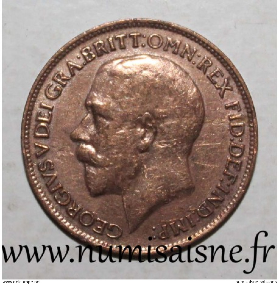 GRANDE BRETAGNE - KM 808 - 1 FARTHING 1920 - GEORGE V - TB - Andere & Zonder Classificatie