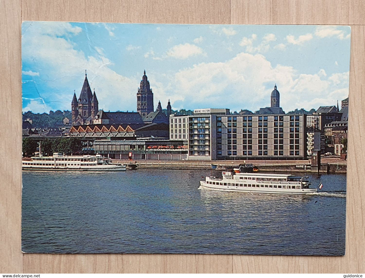 Ansichtskarte - Rheinland-Pfalz - Mainz - Hilton/Rheingoldhalle - Mainz